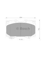 Bosch 0986AB2379 Brake Pad Set DB1365BL - Set