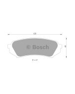 Bosch 0986AB2606 Brake Pad Set DB1383BL - Set